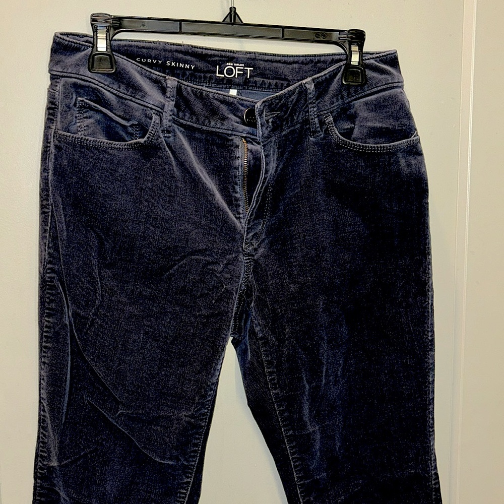 ann taylor loft velvet skinny jeans